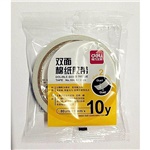 得力30404棉紙雙面膠帶9mm*10y*80um(白)(2卷/袋)