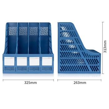 得力9848四聯(lián)文件框(藍(lán)色)